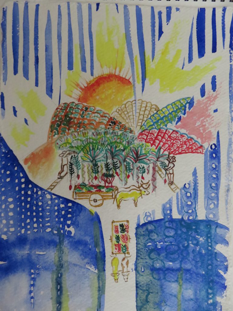 Essa obra é um estudo para a exposição individual B de Bananal - do 08/05 ao 12/06 no Museu Municipal de Socorro-SP